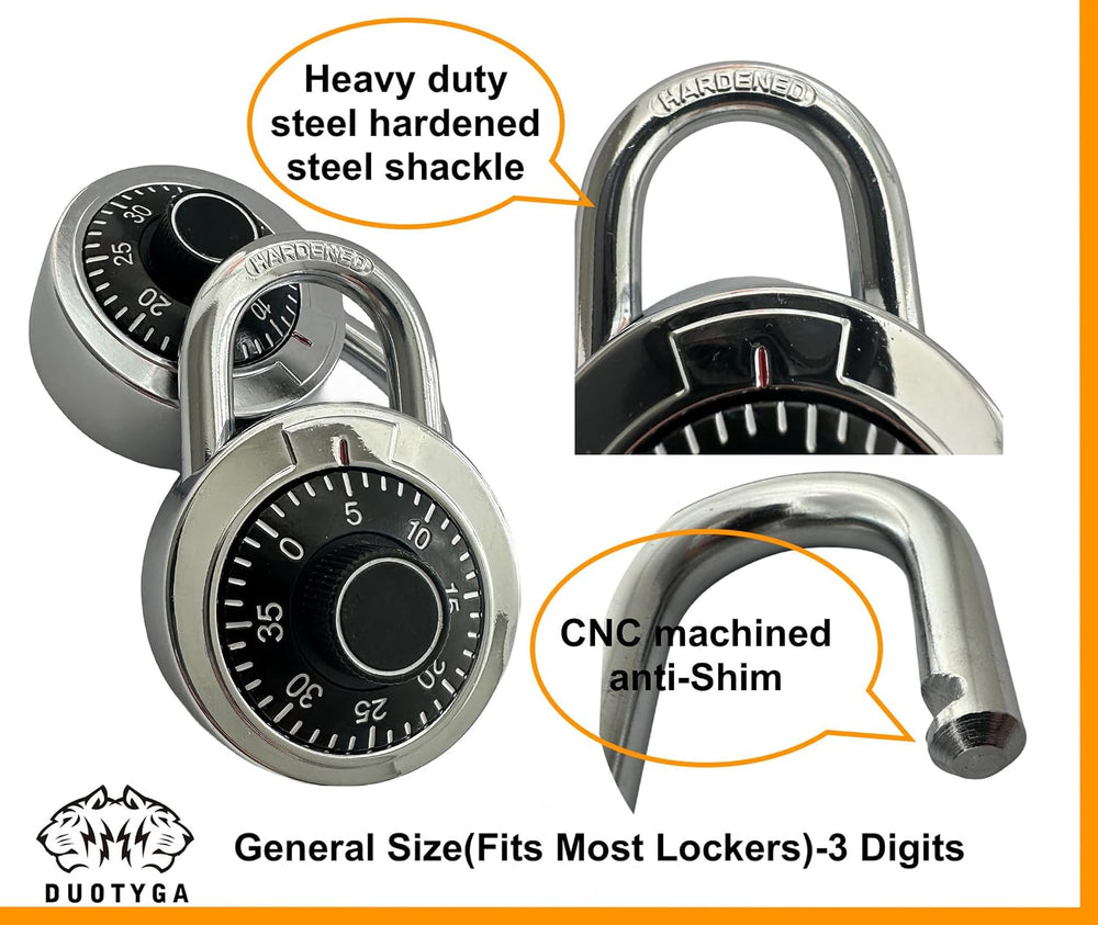Combination Locker Lock, 60 Pack