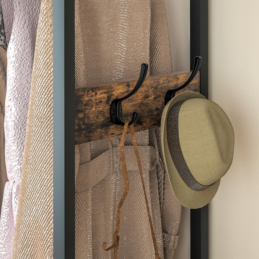Freestanding Clothes Rack for Bedroom: Large Capacity 4 Drawers