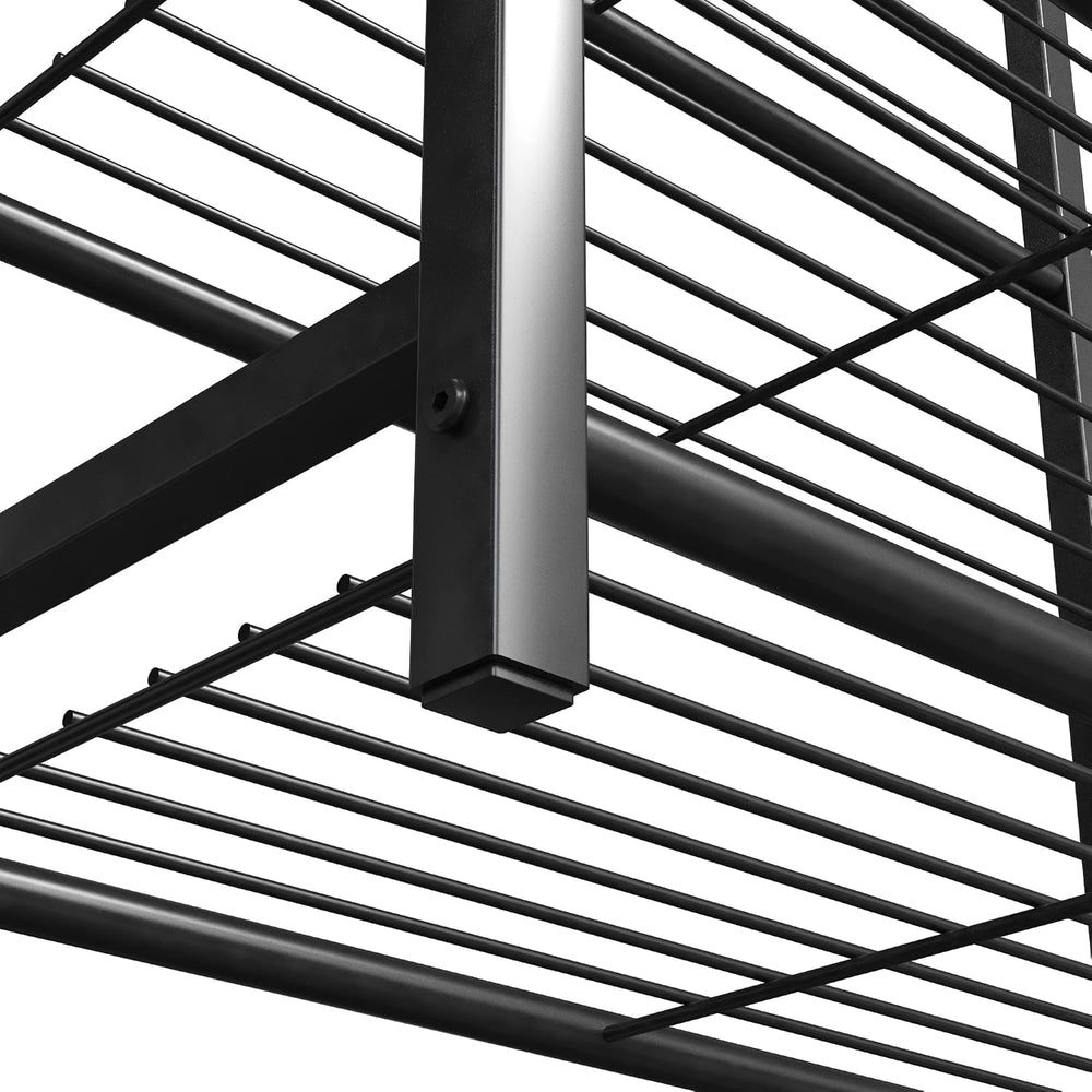Yusong Shoe Rack Organizer, 6 Tier Industrial Shoe Storage Shelf, Narrow Stur...