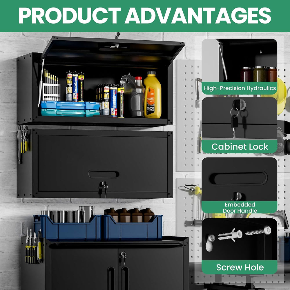 12-Piece Heavy Duty Steel Garage Cabinet System | All-in-One Modular Garage C...