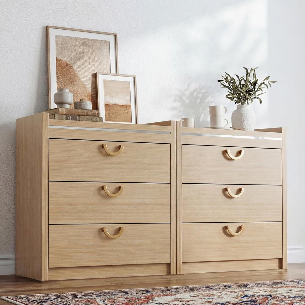 Gyfimoie 3 Drawer Dresser for Bedroom, 30.31" Tall Modern Chest of Drawe...