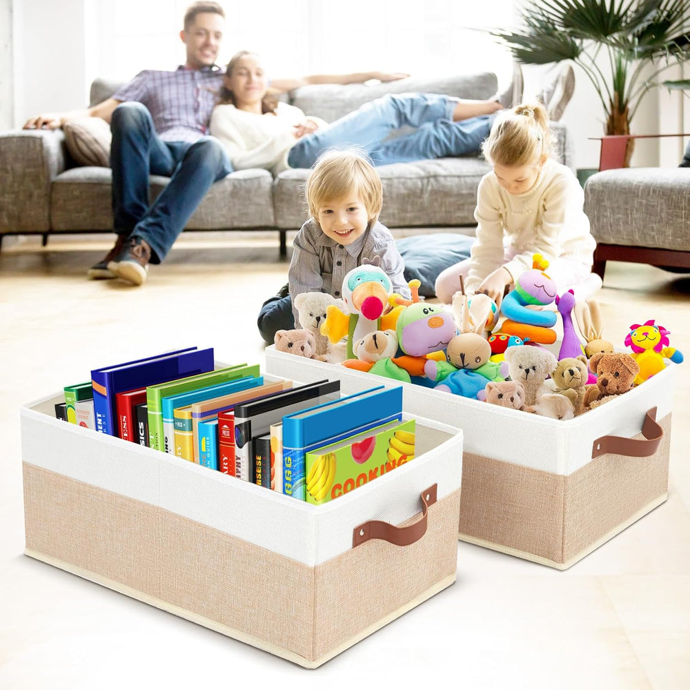 6 Pack Fabric Storage Bins, Large Storage Baskets for Shelves