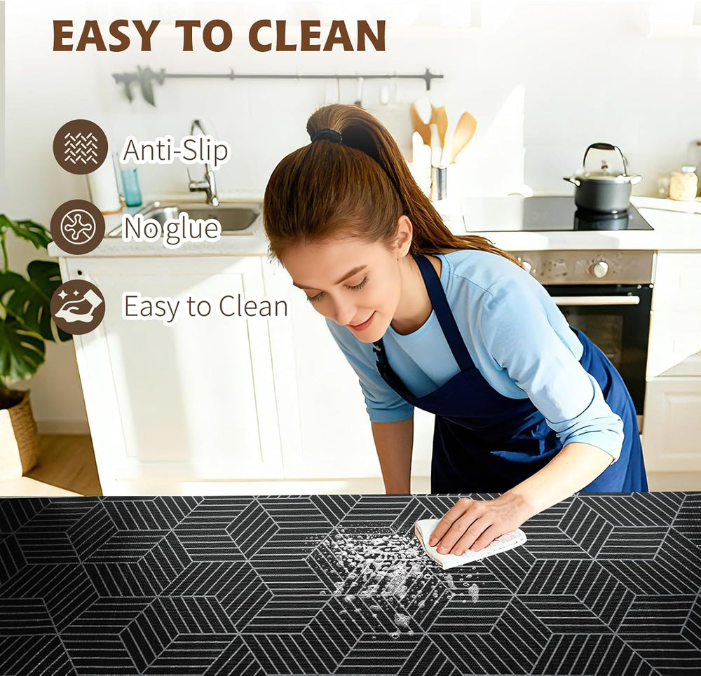 Shelf Liners for Kitchen Cabinets 17in x 20FT, Non Adhesive Cabinet Liner