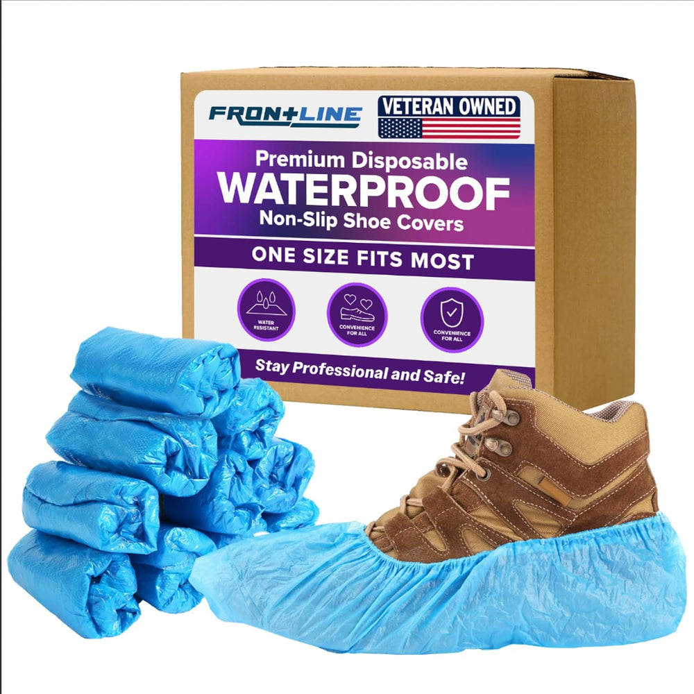 1,000 Pack Waterproof Shoe Covers Disposable, One Size Fits Most