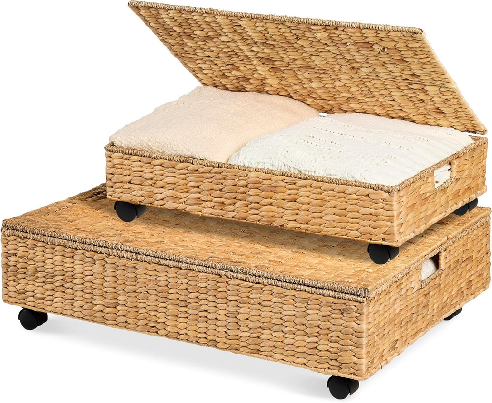 Best Choice Products Under Bed Storage Containers W/Lid, Wheels and Handles, ...