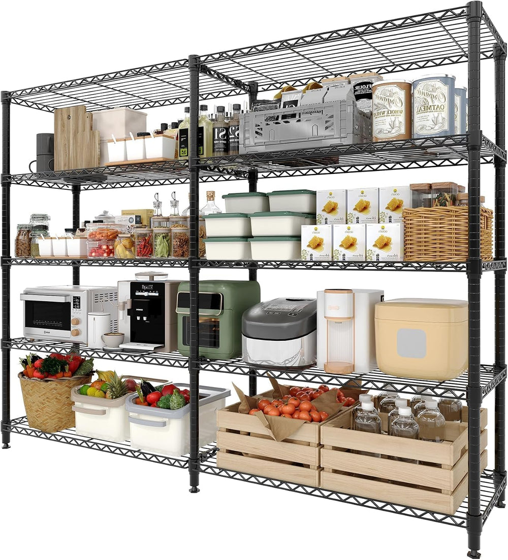Garvee 5-Tier Storage Shelves 70" H Metal Garage Shelving Unit for Kitchen