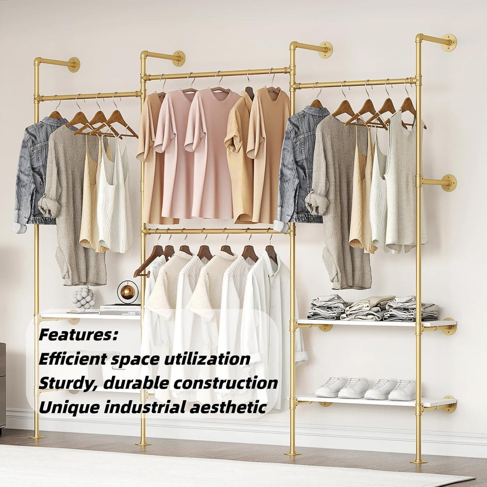 Industrial Pipe Clothing Rack