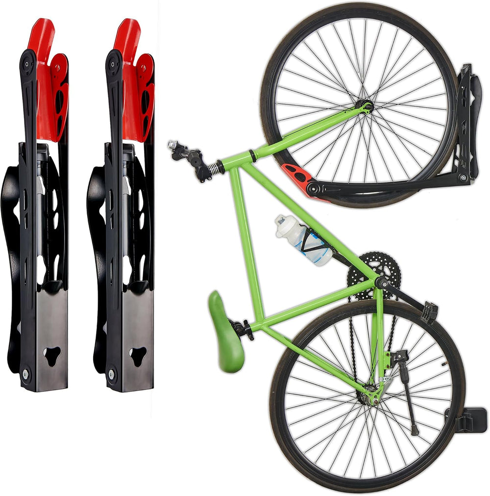 Wallmaster Swivel Bike Rack, Wall Mounted Vertical Bike Storage Hanger