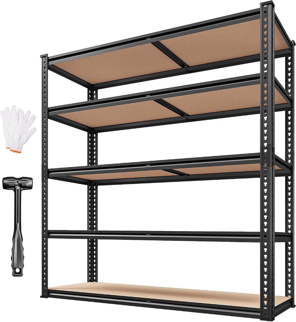 REIBII 40" W Storage Shelves,2500LBS Heavy Duty Garage Shelving for Basment