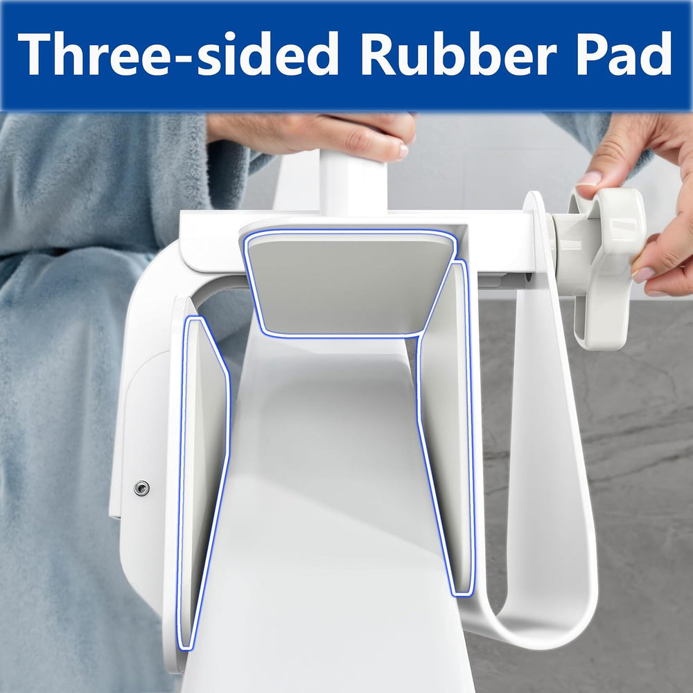 Adjustable Bathtub Safety Rail, Bathtub Handle Grab Bar with Non-Slip Grip fo...