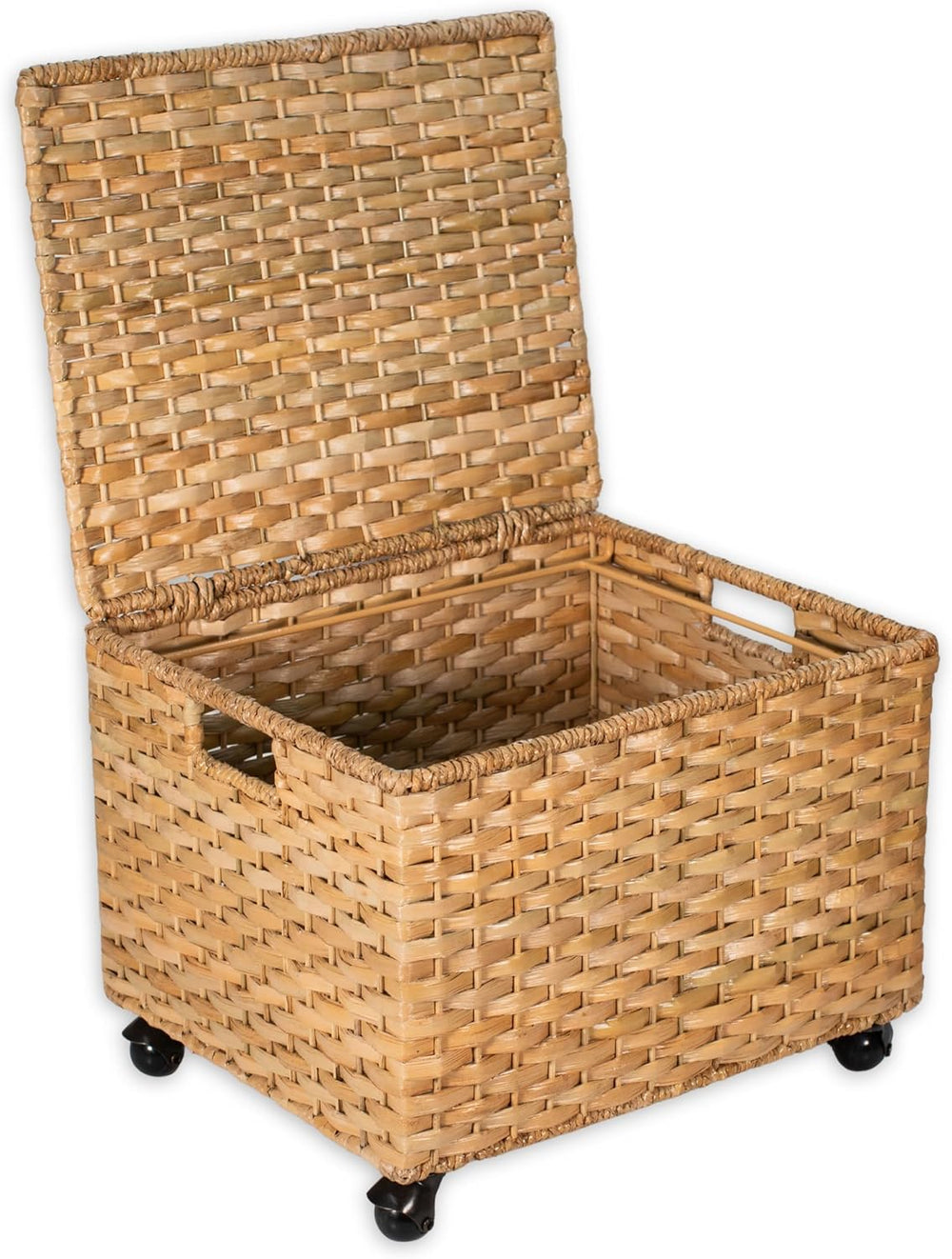 BIRDROCK HOME Seagrass Rolling File Cabinet | Office Storage | Home | Natural