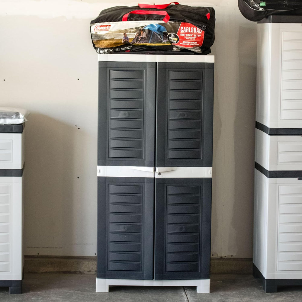 Sunnydaze 48" Garage Storage Cabinet with Locking Doors & Shelves, C...