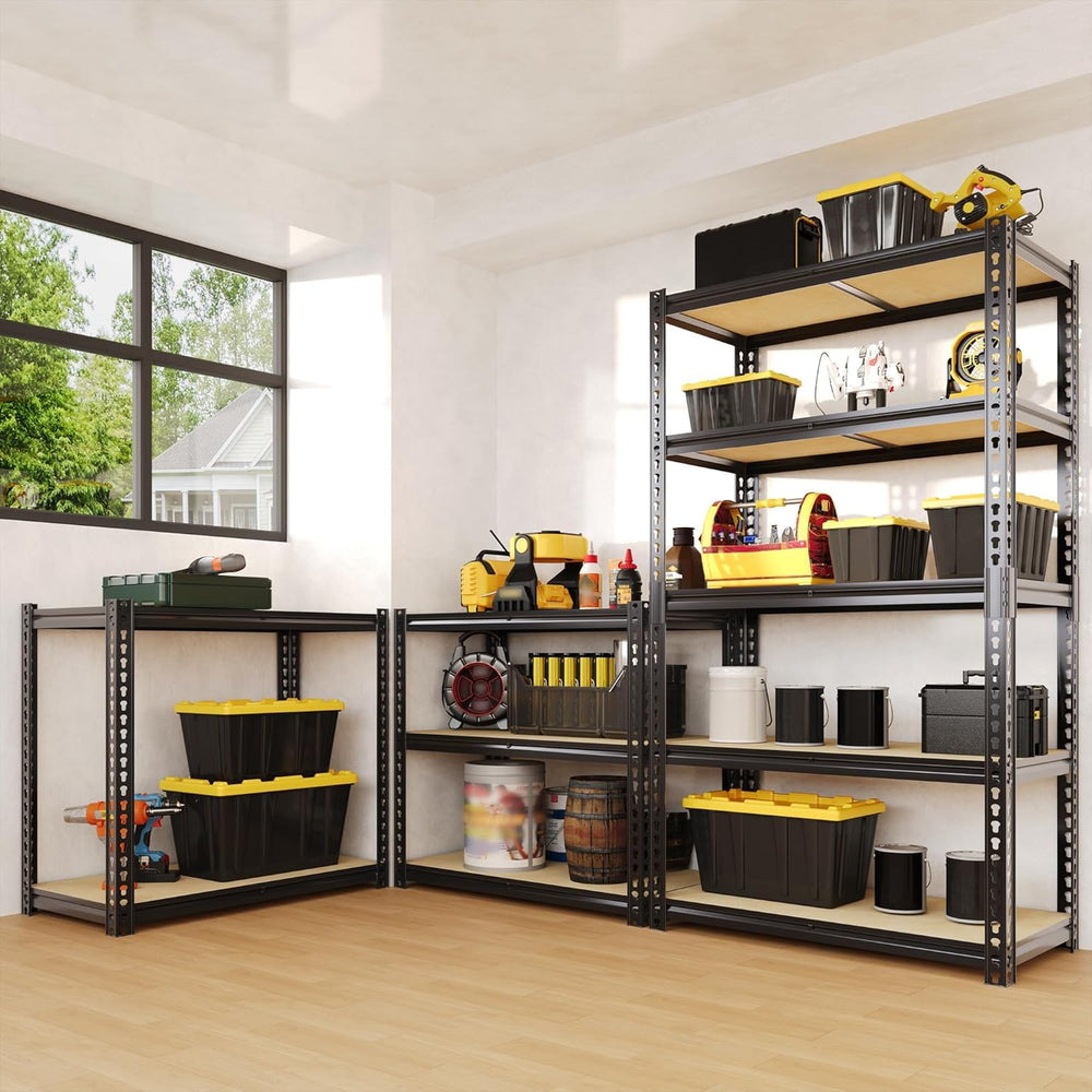 Heavy Duty Garage Storage Shelves, 5-Tier Adjustable Metal Shelving Unit