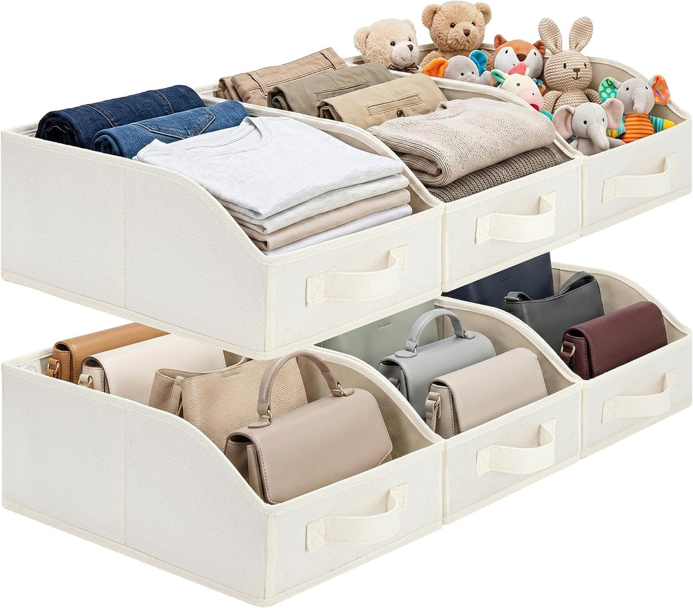 GRANNY SAYS Closet Organizers, 10"Lx15¾"Wx6¾"H, Beige, 6-Pack