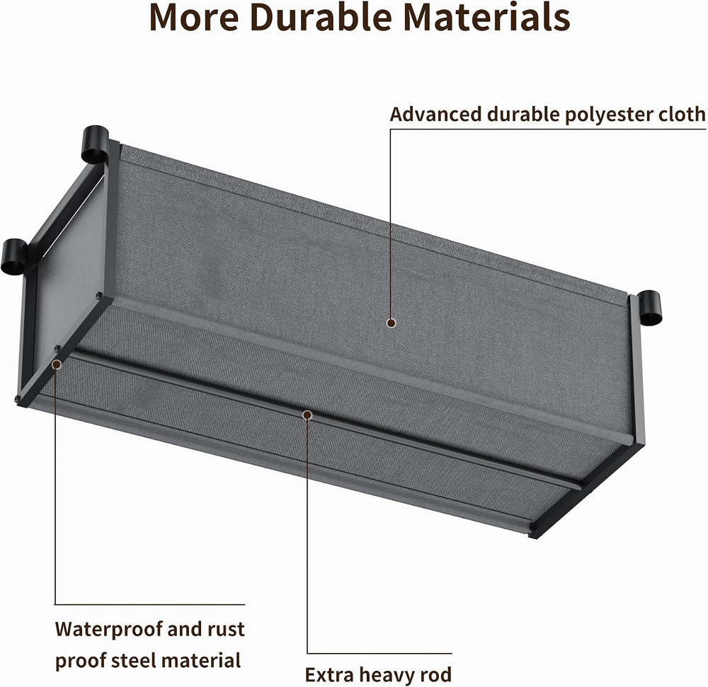 Golpart Heavy Duty Clothes Rack Metal Wardrobe with Adjustable Wire Shelves
