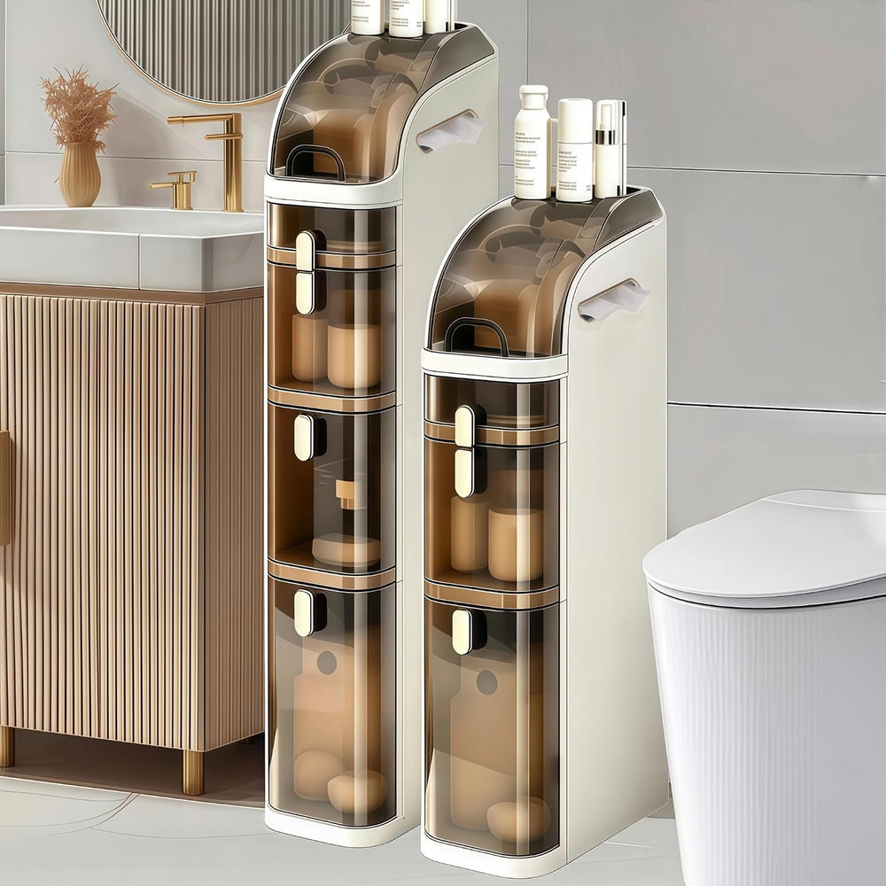 Narrow Gap Cabinet, Large Capacity, Waterproof, No Assembly