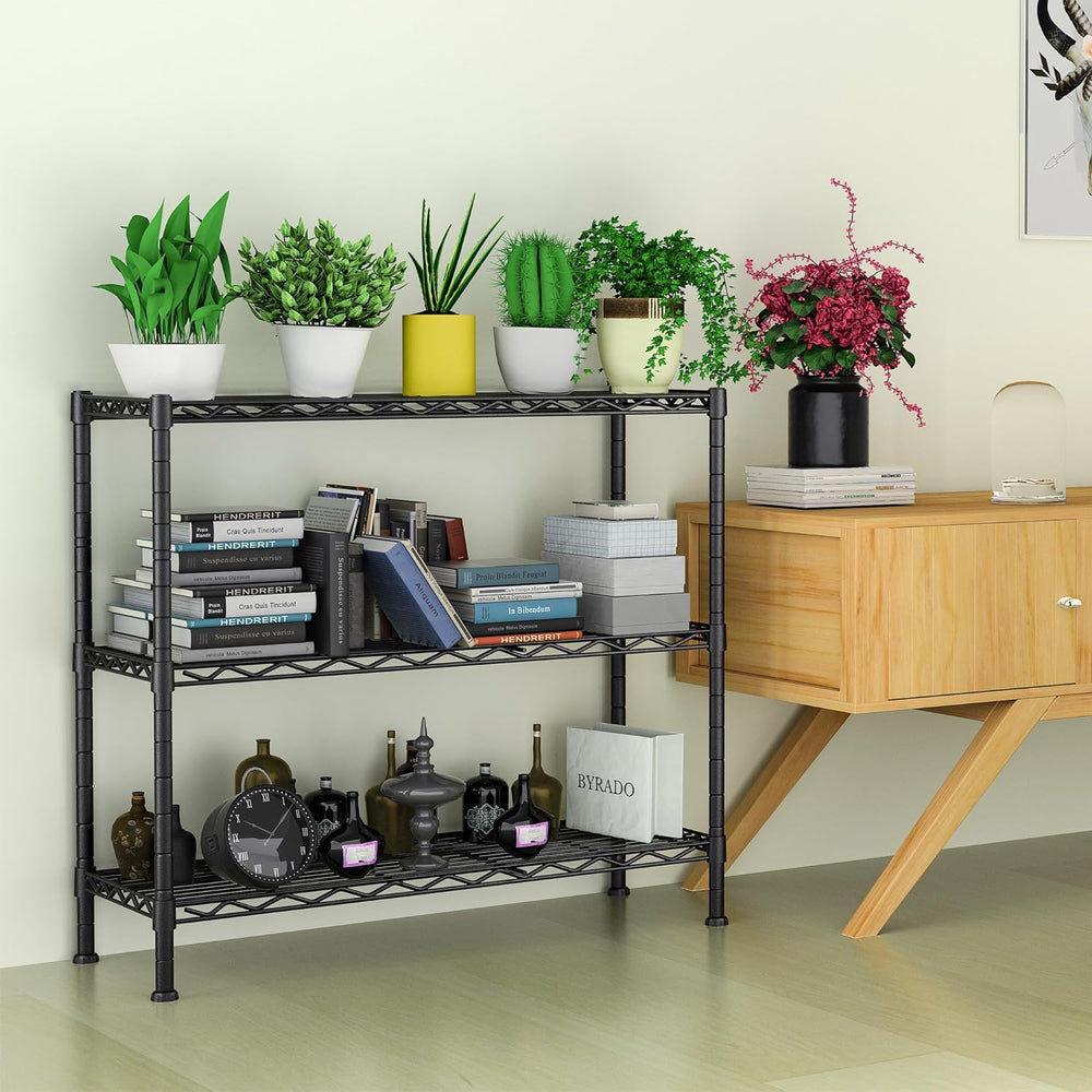 Soywey 3-Shelf Adjustable Heavy Duty Storage Shelves,36" Wx14 Dx35.8 H M...
