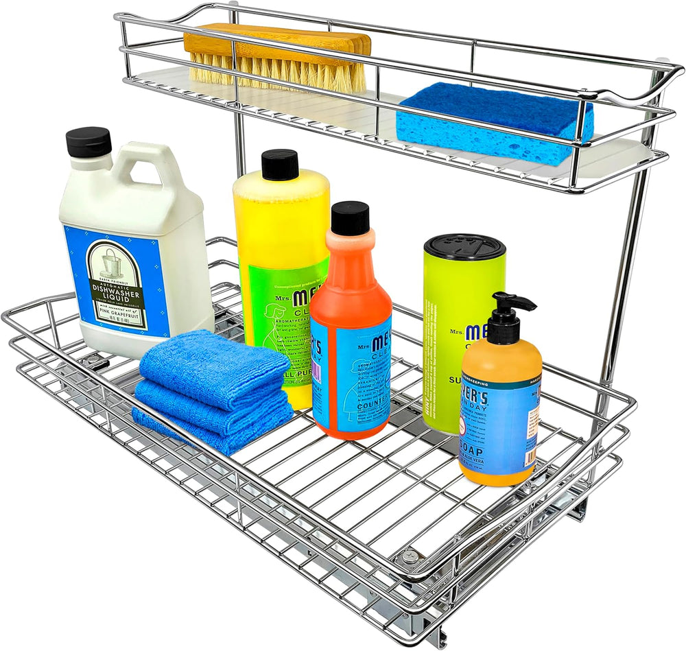 LYNK PROFESSIONAL® Pull Out Under Sink Kitchen Cabinet Organizer - 11.5 in. x...