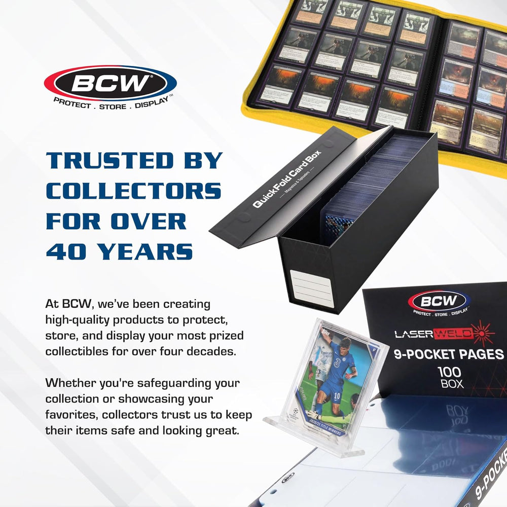 BCW 400-Count Trading Card Storage Box | Baseball Card Storage Box for Sports...