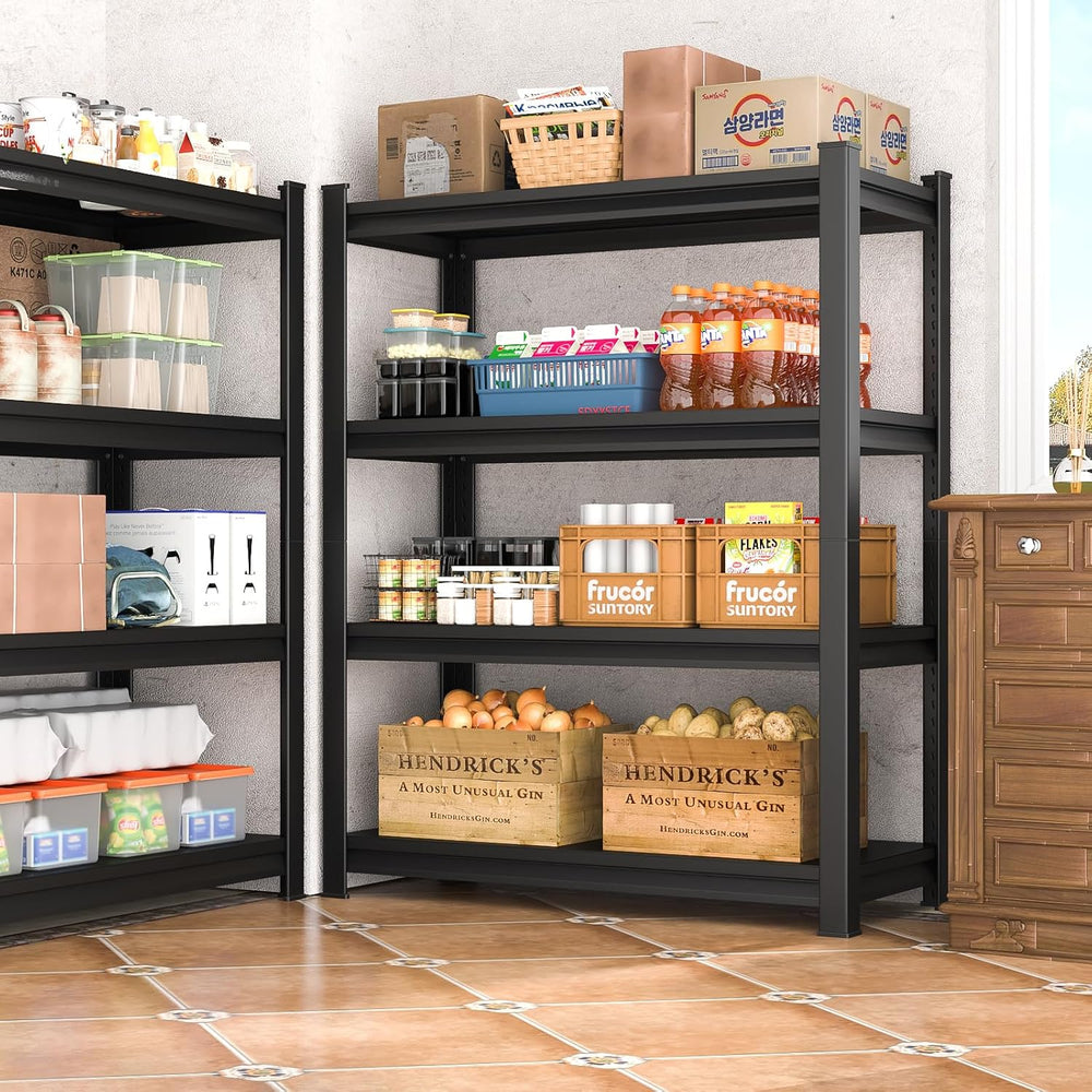 48" W Garage Shelving Heavy Duty, 2000 Lbs Loads Garage Storage Shelves ...