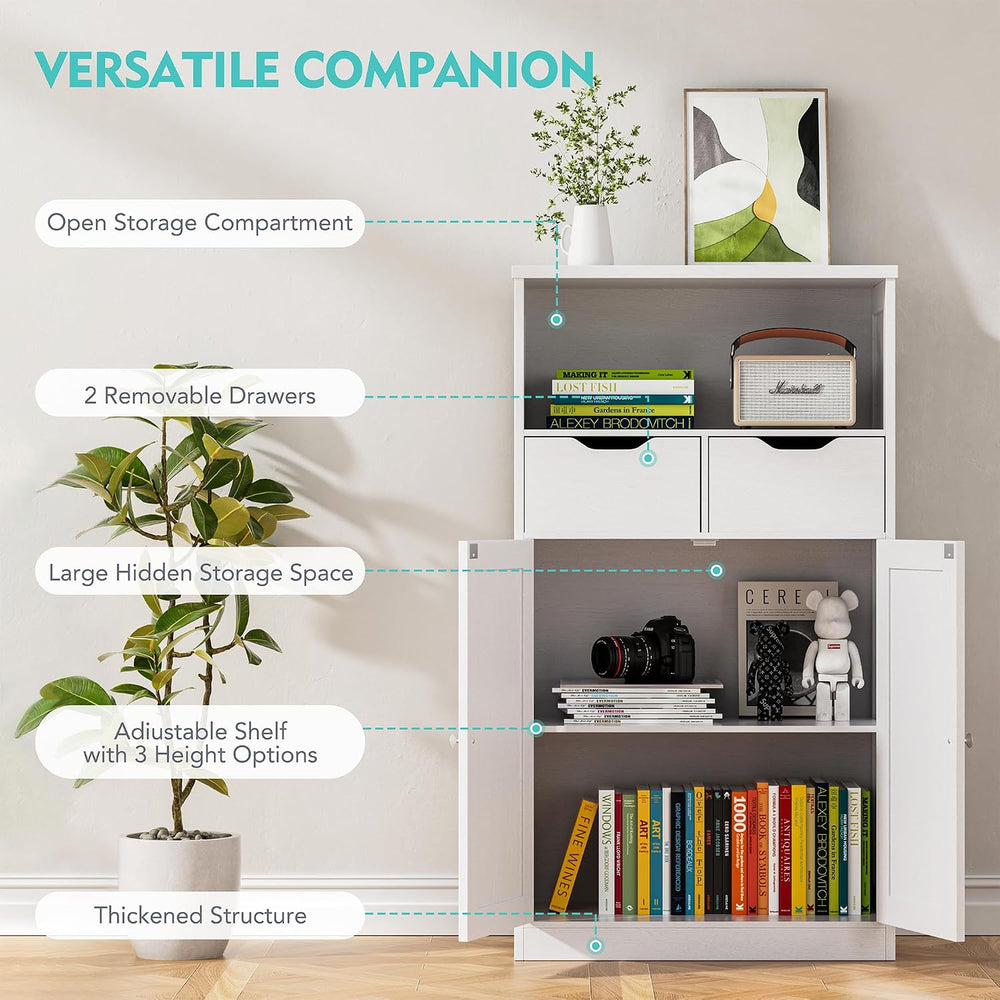 Vongrasig Bathroom Storage Cabinet, 42.5" H Freestanding Floor Cabinet