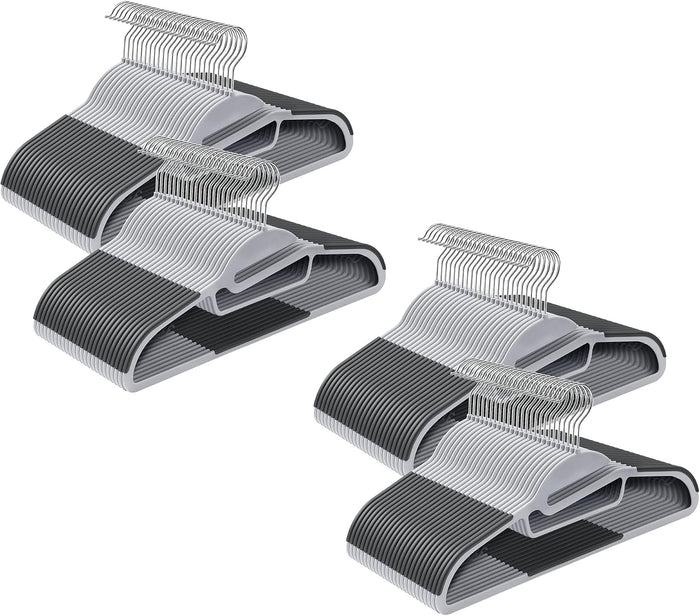 SONGMICS Suit Hangers, Set of 100, Non-Slip, S-Shaped Opening