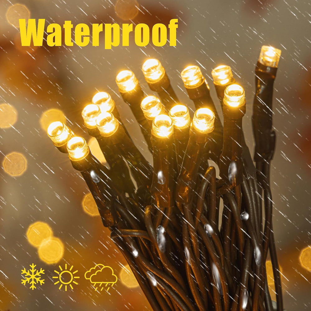 66ft Maple Leaves 200LED String Lights Fall Decor for Home Lighted Fall Garla...