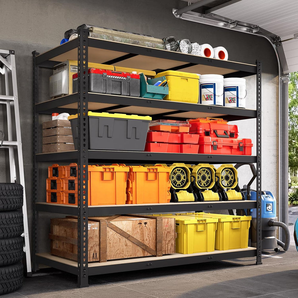 48" W x 24" D x 72" H Garage Shelving Heavy Duty - 5 Tier Meta...
