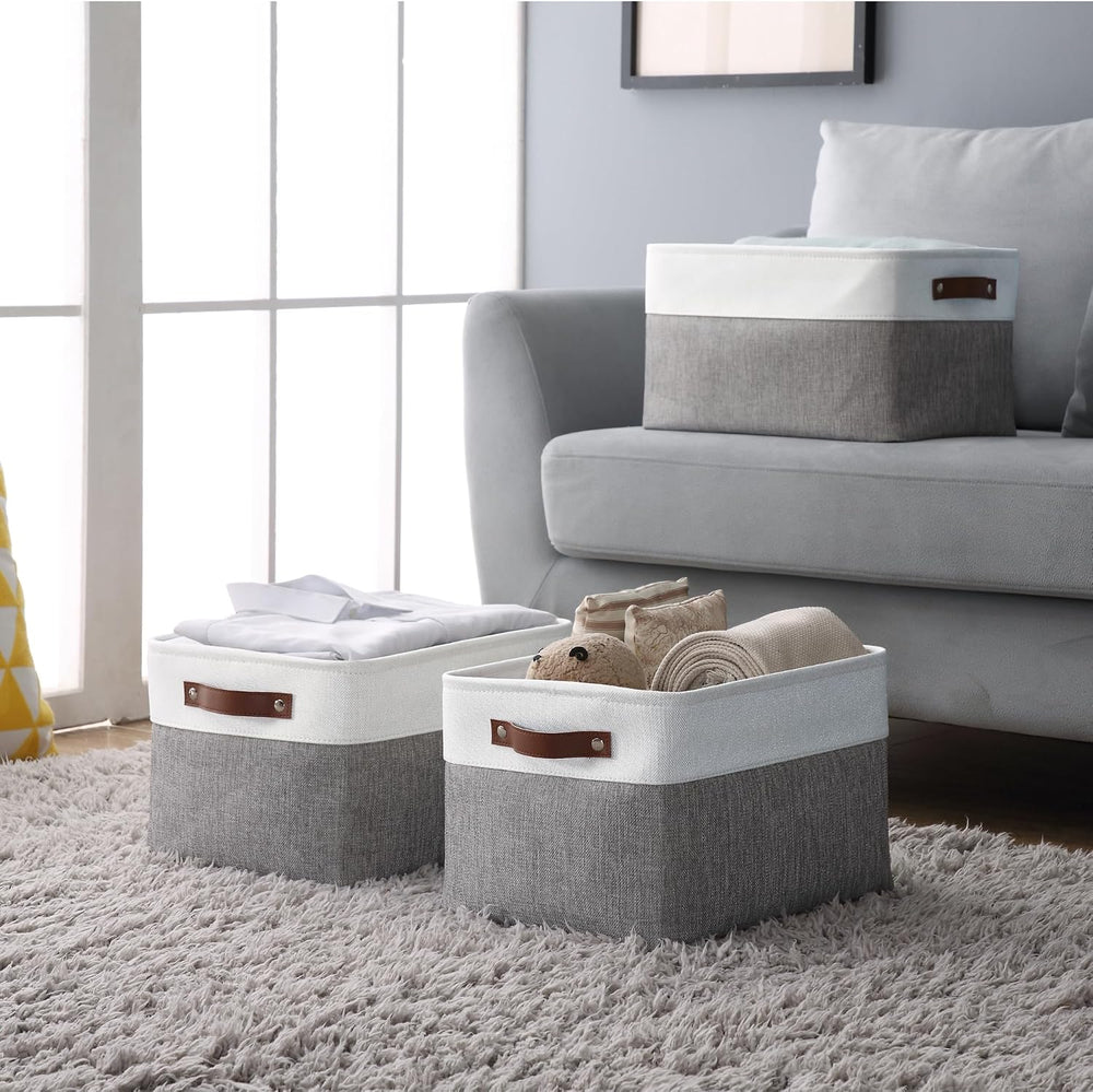 DECOMOMO Storage Bins, Extra Large Fabric Storage Baskets for Shelves 4Pack