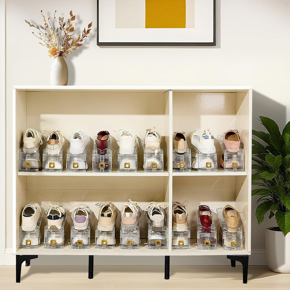 Shoe Slots Organizer for Closet, 30 Pack Shoe Stacker Organizer, Shoe Storage...