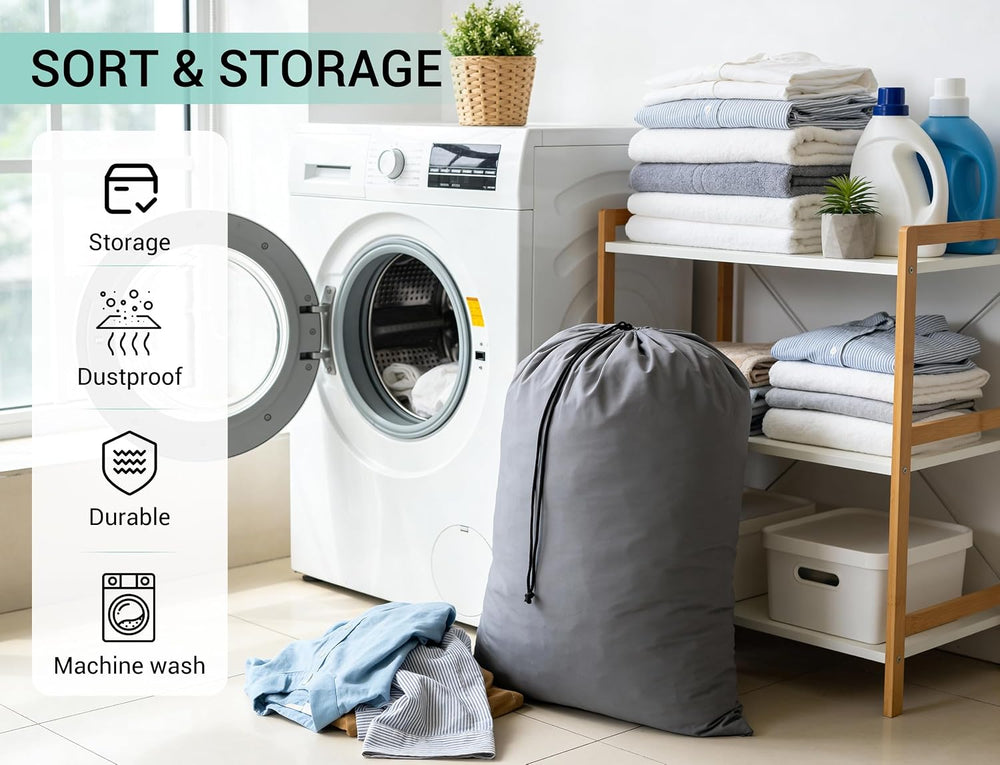 ZPECC Bulk Travel Laundry Bag,Extra Large Heavy Duty Laundry Bags 24 Pack,Was...