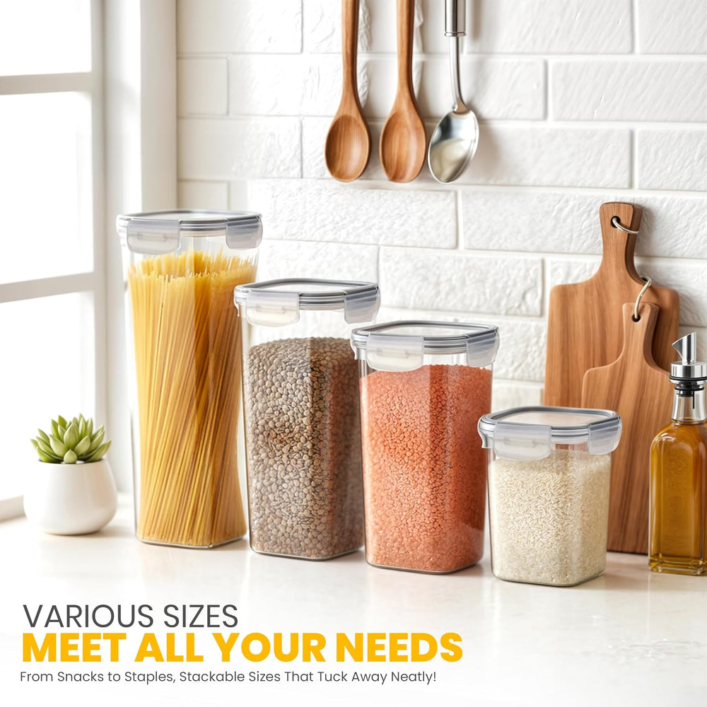 KICHLY Plastic Airtight Food Storage Containers Sets with Lids, 24 Pack