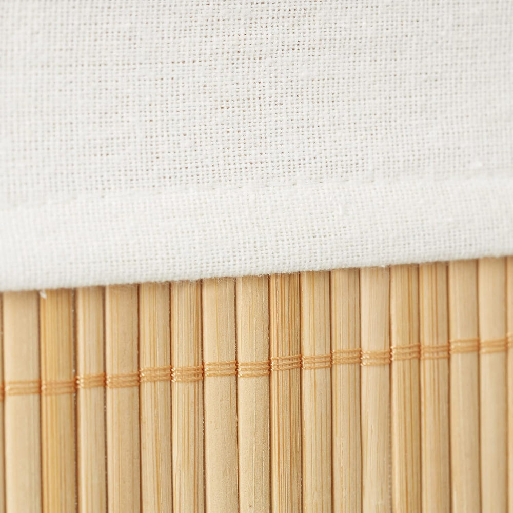 Relaxdays Bamboo Set of Shelf Baskets, 12.5 x 32 x 22 cm, Rectangular, 3 Stor...