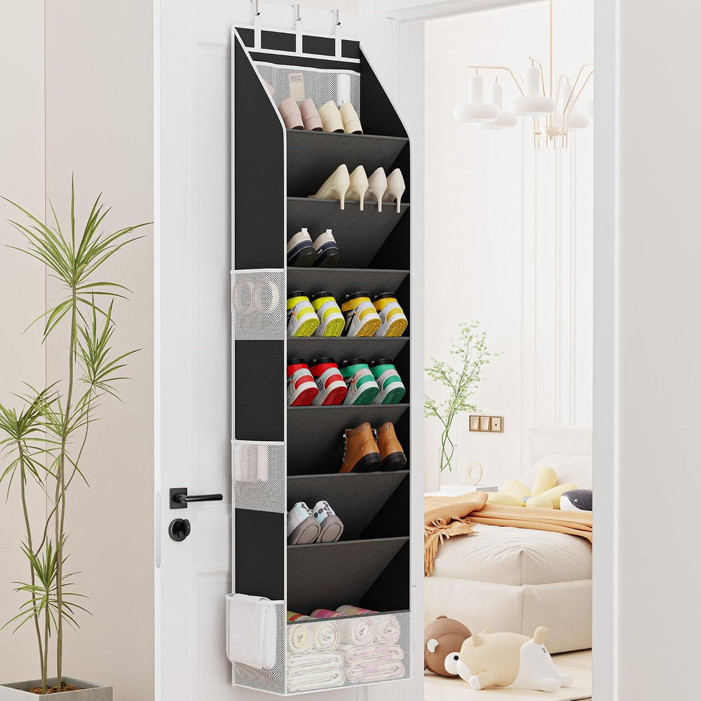 Criusia Shoe Storage, Over the Door Shoe Organizer, Hanging Closet Shoe Stora...