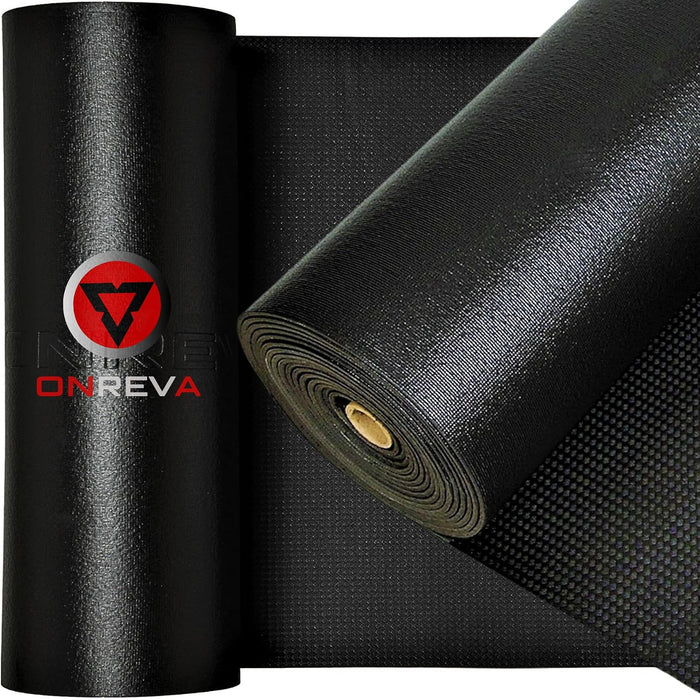 ONREVA Tool Box Liner 20 inch Wide x 28 ft Large, Thick Heavy Duty Toolbox Drawer Liners, Rolling Tool Chest Foam Mat, Shelf Rubber Mat, Black Non-Slip Organizer Pad for Cabinet, Workbench