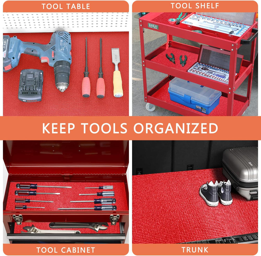 Foam Toolbox Liner Drawer Liner, Non-Slip Shelf Liners 18" W x 288"...