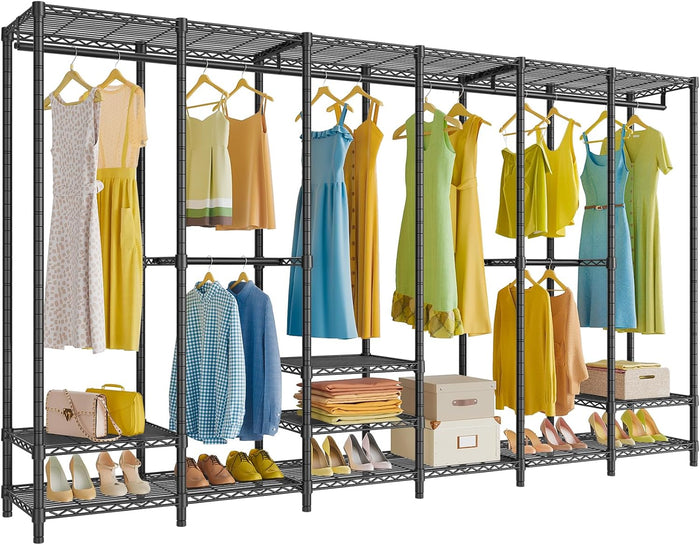 VIPEK V60 Extra Large Portable Garment Rack for Bedroom, Black