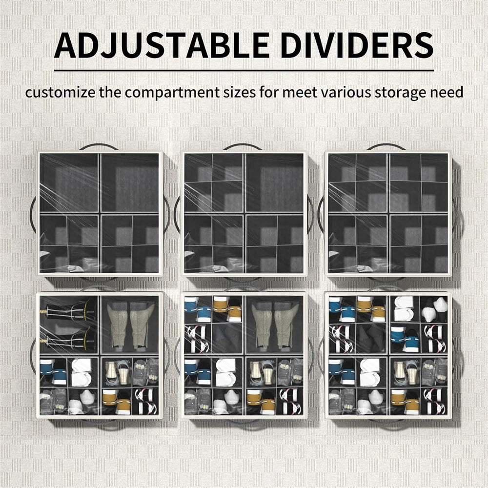Aokeyee Shoe Organizer for Closet,2 Pack Foldable Shoe Storage Organizer Box ...