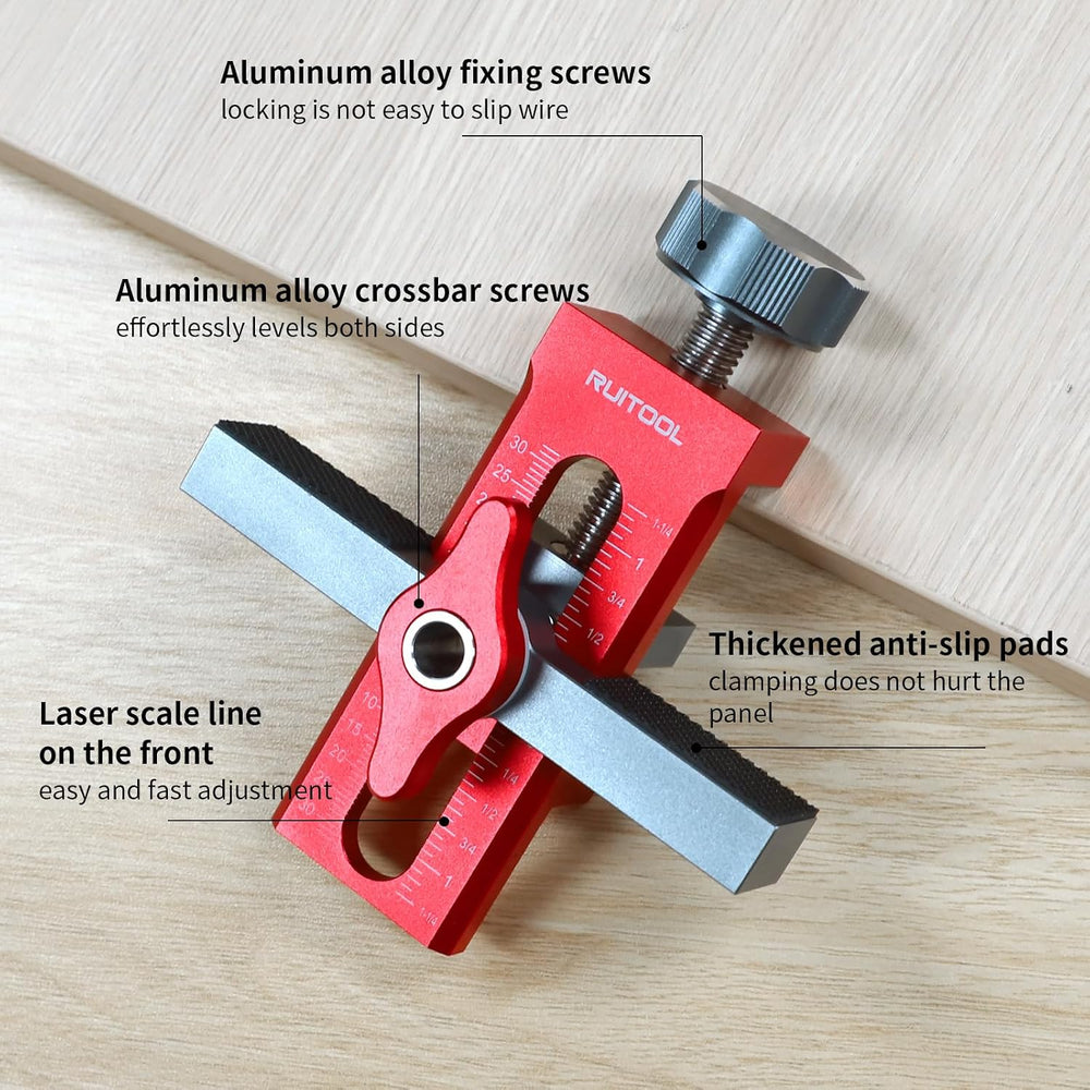 RUITOOL 2-in-1 Cabinet Door Mounting Jig for Frameless Cabinets Only