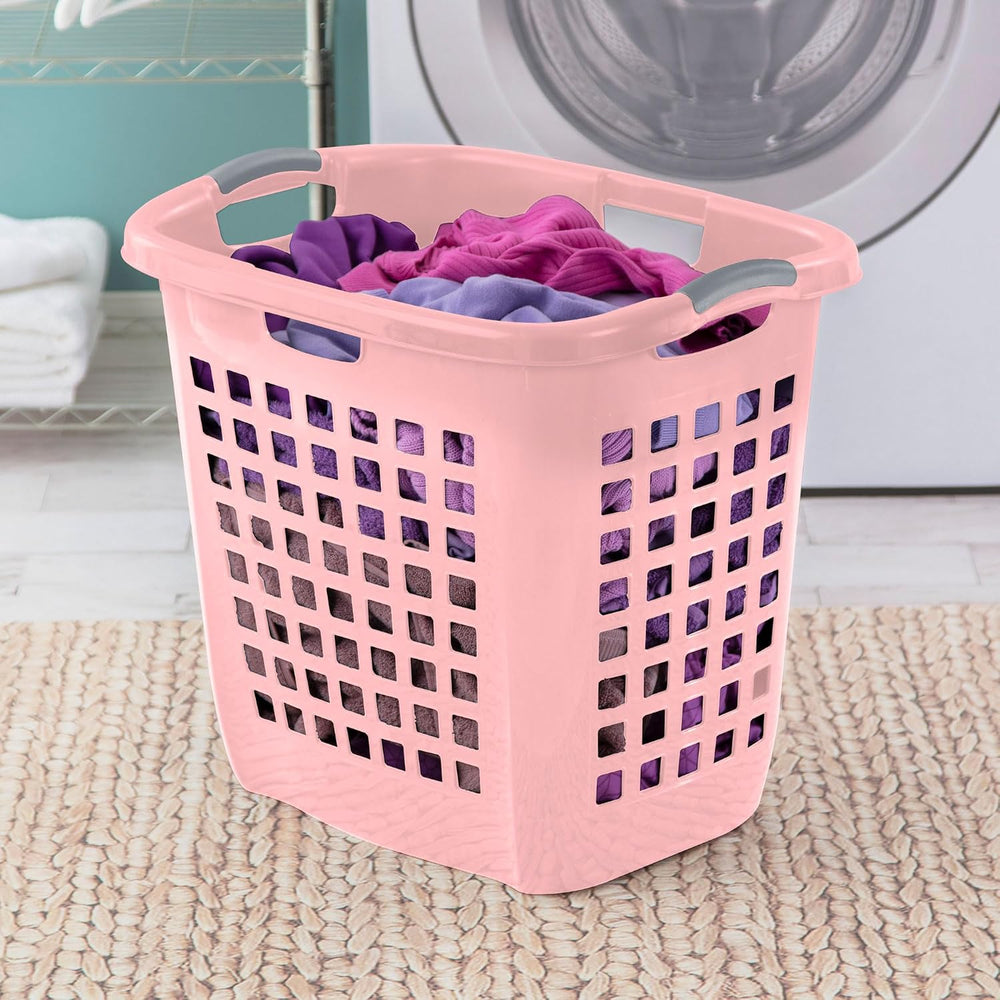 Sterilite 4-Pack Ultra Easy Carry Laundry Basket, Plastic Clothes Hamper Bin ...