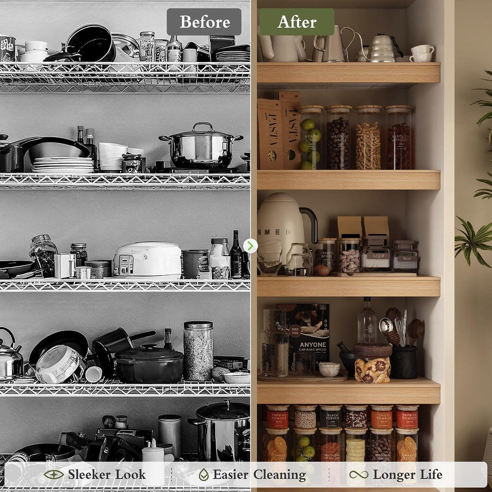 Wire Shelf Covers, 26"W x 12"D PVC Wire Rack Cover for Wire Shelvin...