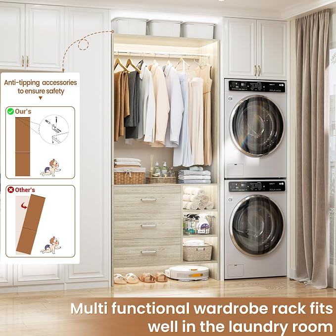Aheaplus 2.5FT Closet System