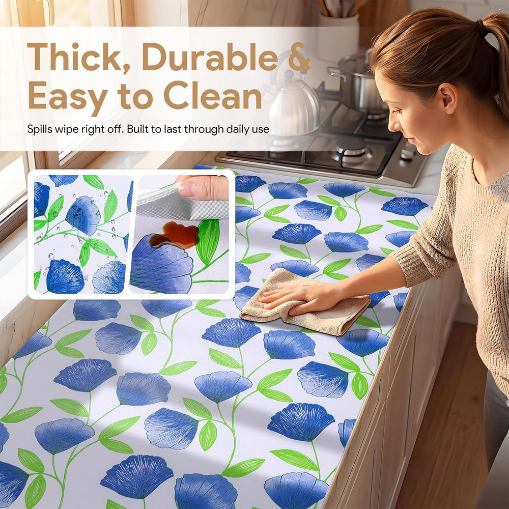 Non Adhesive Shelf Liner 20'' X 360'' Drawer Liner for Kitche...