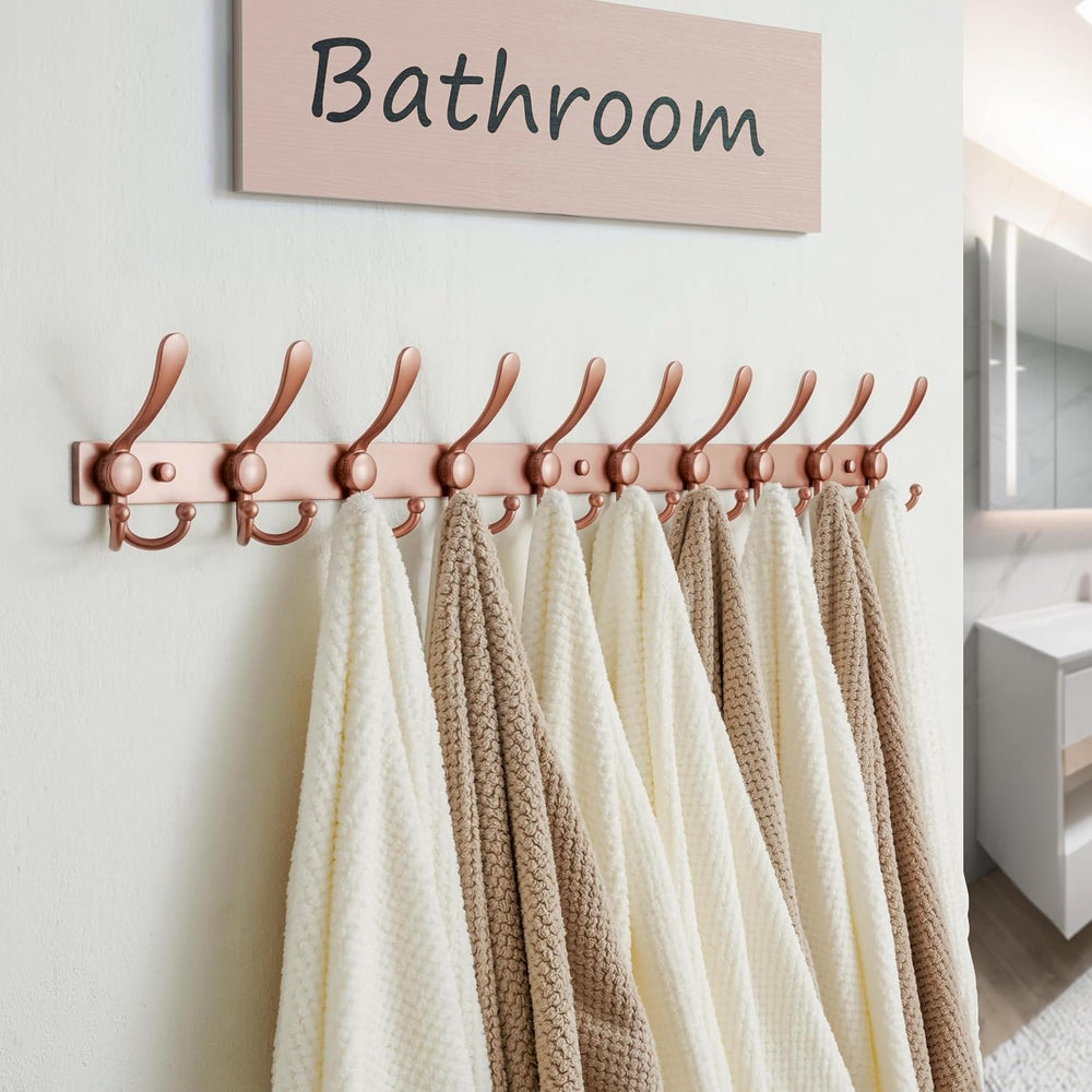 Dseap Coat Rack Wall Mount 37 Inch, Heavy Duty 12-Gauge Base vs Flimsy 1mm, D...