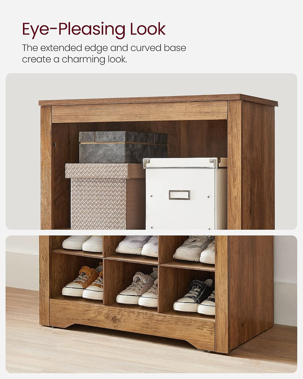 VASAGLE Tall Shoe Storage Cabinet, 10‑Tier, Holds Up to 30 Pairs of Shoes