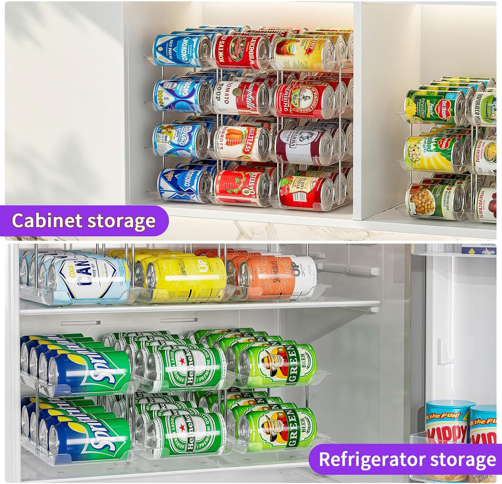 Can Organizer for Pantry, 4-Tier Modular Can Storage Rack