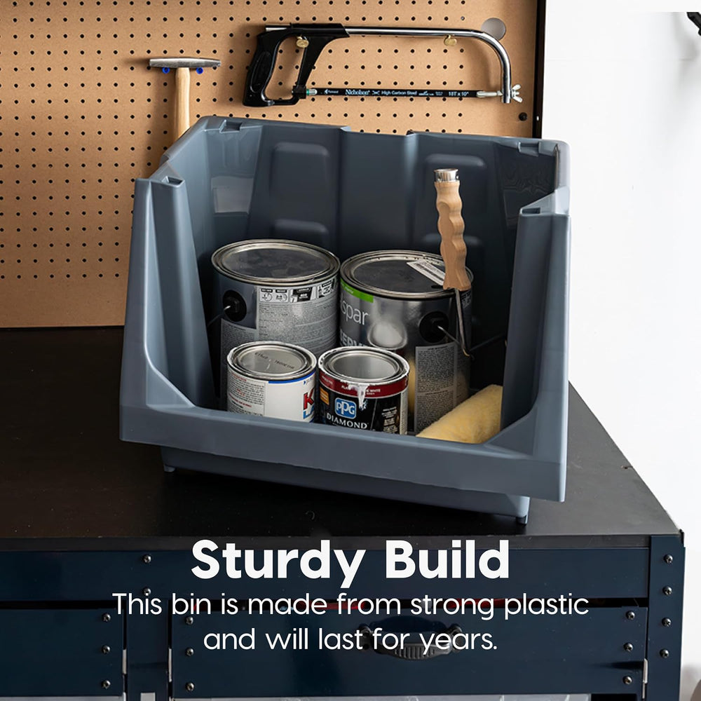 Bundle of IRIS USA 5-Shelf Heavy Duty Plastic Storage Shelves, Black + IRIS U...