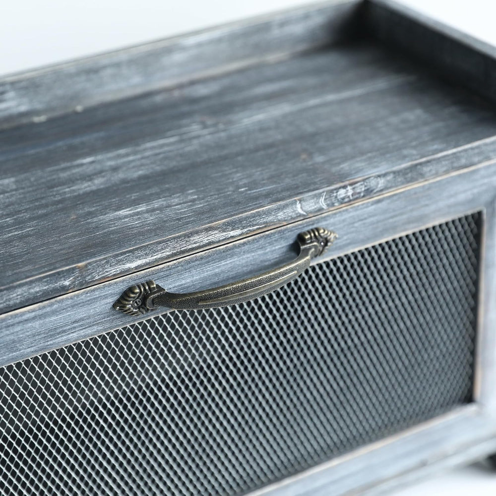 COLLECTIVE HOME - Storage Cabinet, Mini Countertop Cabinet, Wood Organizer fo...