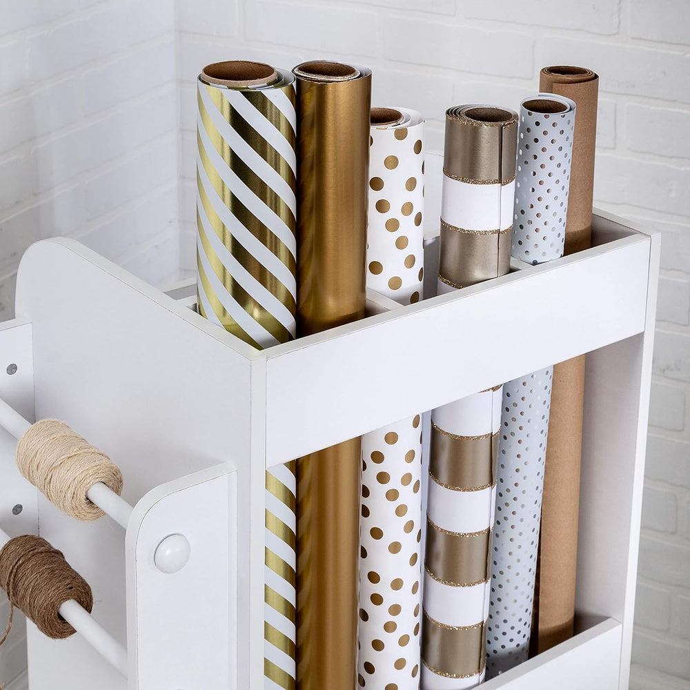 Honey-Can-Do Deluxe Rolling Craft Storage Cart with Locking Wheels | Organize...