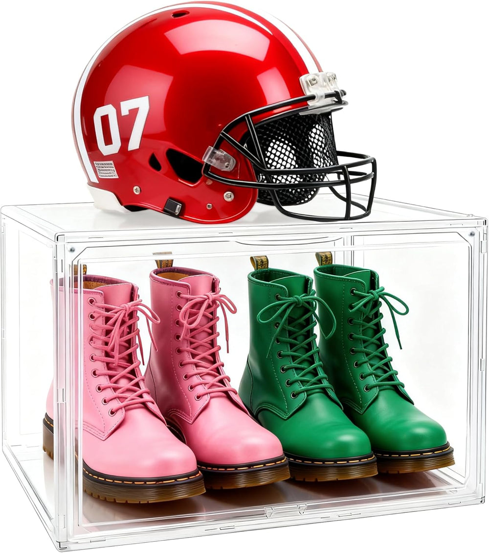 5 Pack XXX-Large Tall BootOrganizer, 17.3x13x13'' Acrylic Display Case